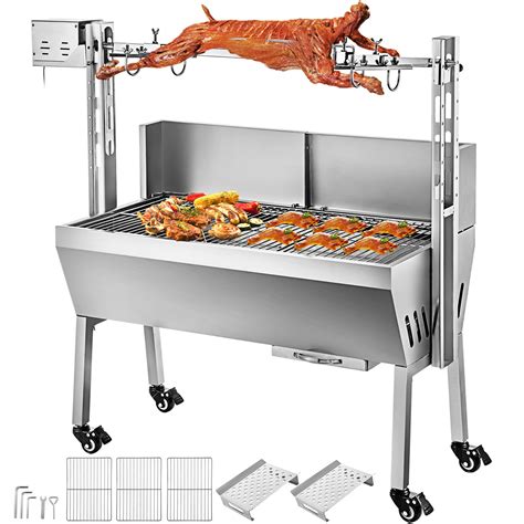 Schéma grilu na prasiatko s ražňom