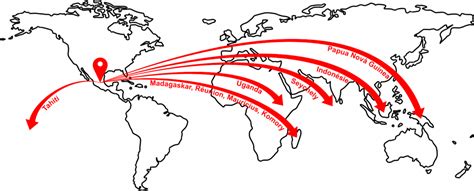 Mapa pestovania vanilky