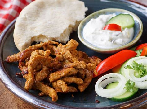 Ilustrácia jedla Gyros