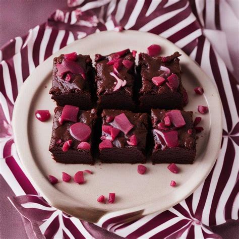 Farebné prevedenie brownies s cviklou