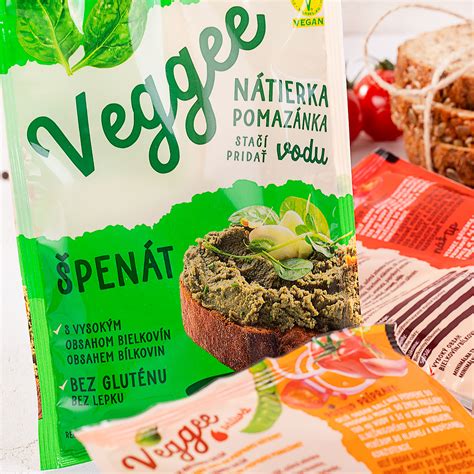 Ukážka vegánskych produktov