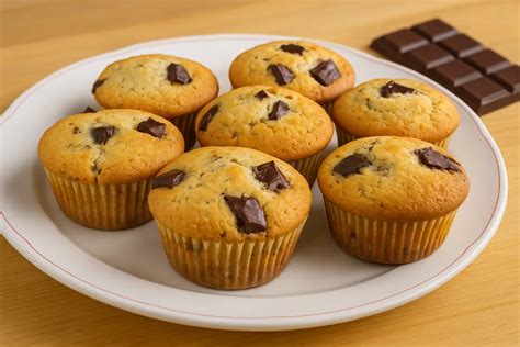 Rozmanité muffiny s ovocím a čokoládou