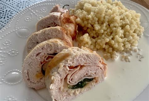 Kuracia kapsa plnená špenátom a syrom