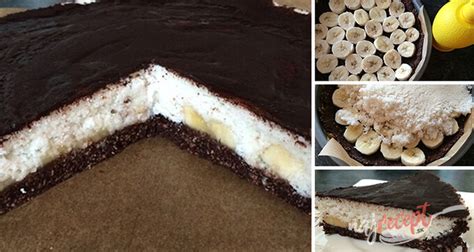 RAW kokosová torta s banánmi