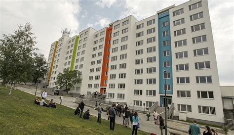 Mapa študentského mestečka Mlyny v Bratislave