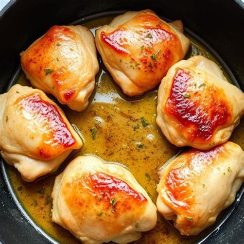 Opečené kuracie stehná na panvici