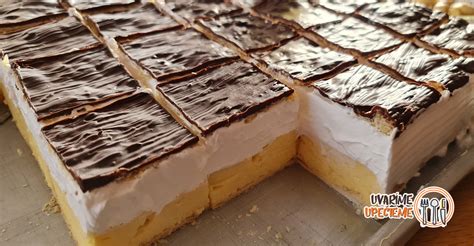 Koláč krémeš s karamelovou plnkou