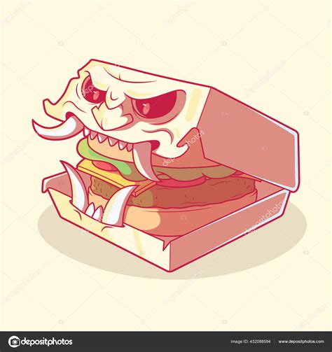 Ilustrácia burger boxu s priehradkou na hranolky