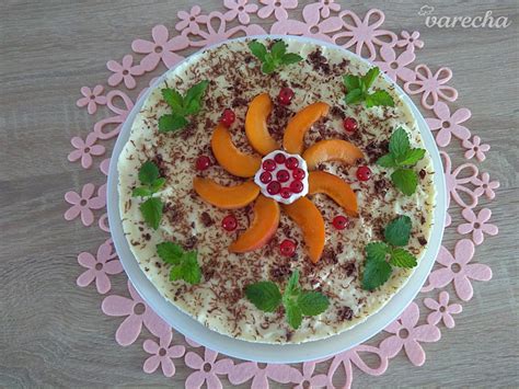 Tvarohová torta v reze