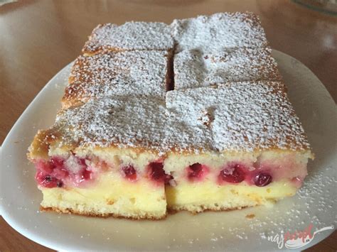 Krájaný koláč z kyslej smotany