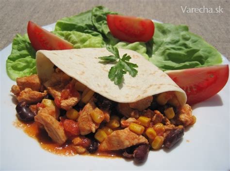 Ilustrácia prípravy kuracích tortíl s mexickou zmesou