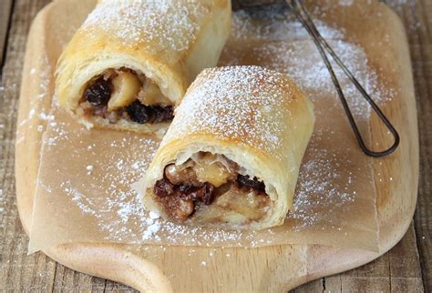 Jablková štrúdľa s gaštanovým pyré