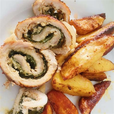 Suroviny na kuracie závitky so špenátom