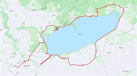 Mapa Zemplínskej šíravy