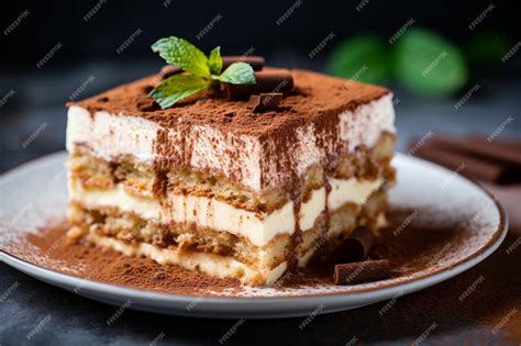 Detail vrstiev čokoládového tiramisu