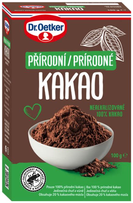 Tabuľka porovnávajúca prírodné a alkalizované kakao