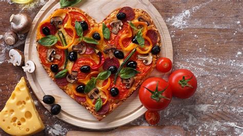 Pizza v tvare srdca