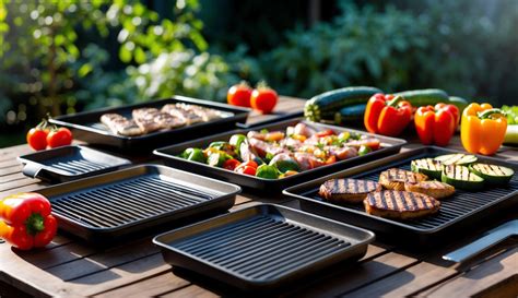 Ilustrácia rôznych druhov grilovacích plôch