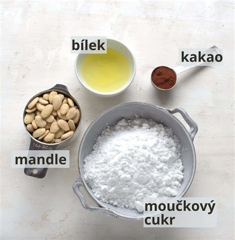 Zložky na prípravu marcipánu
