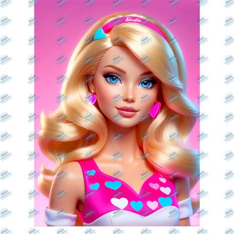 Jedlý obrázok Barbie na tortu