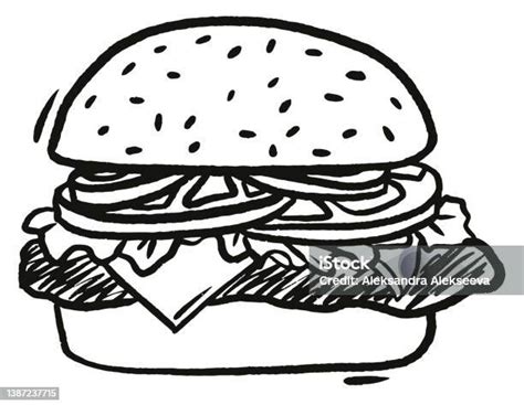 Ilustrácia hamburgeru