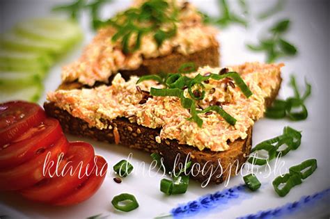 Zložky pre nátierku z mrkvy a tofu