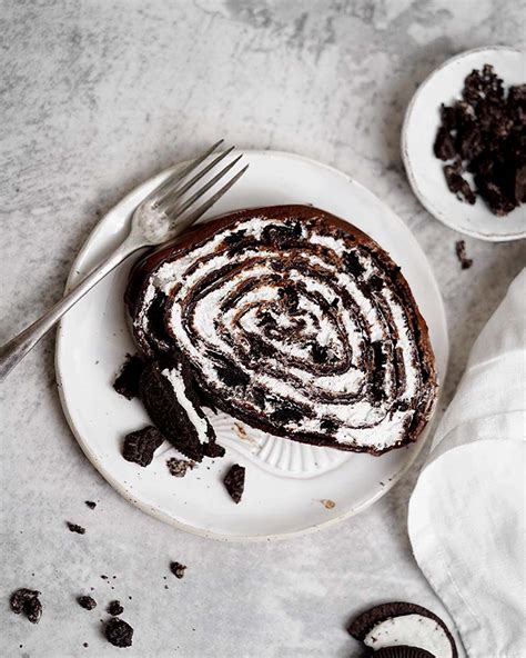Obrázok palacinkovej rolády s oreo sušienkami