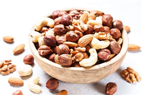 Fotografia rôznych druhov orechov a semienok