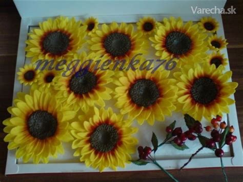 slnečnica z cukrovej hmoty