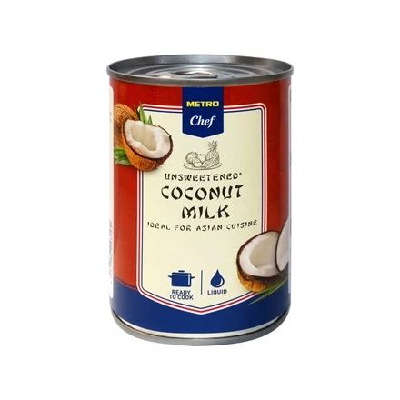 Kokosové mlieko v plechovke pripravené na chladenie