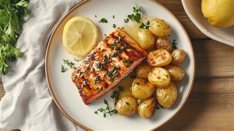 Grilovaný losos so zelenými fazuľkami