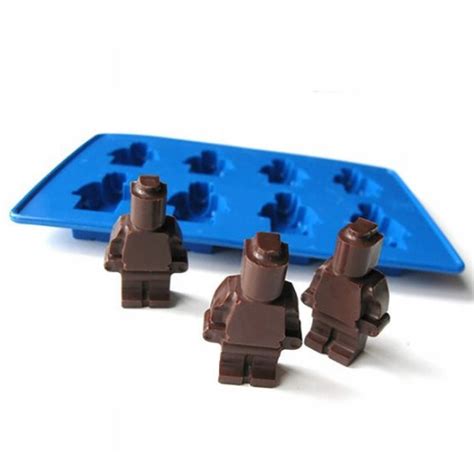 Silikónové formičky na výrobu Lego kociek a postavičiek