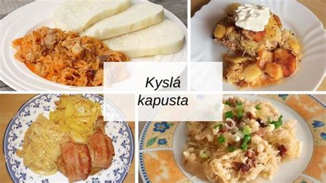 Ilustrácia rôznych jedál z kapusty