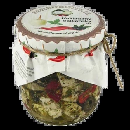 Nakladaný balkánsky syr s olivami a bylinkami