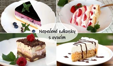 Hotové nepečené rezy s ovocím
