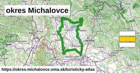 Mapa okresu Michalovce