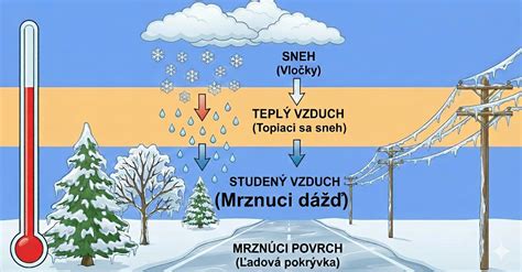 Ilustrácia vzniku kyslého dažďa