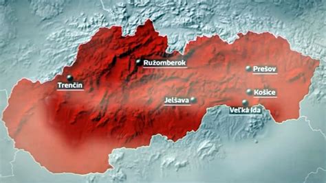 Mapa znečistenia ovzdušia v ČR