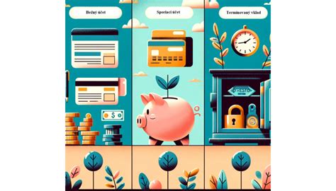 Ilustrácia rôznych typov sporiacich účtov