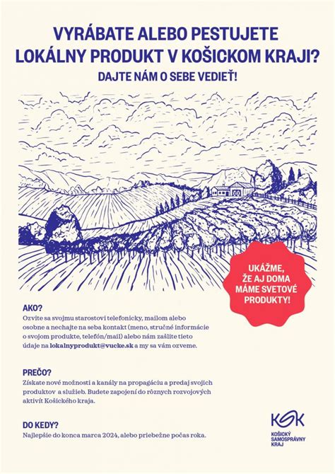 Rôznorodá ponuka lokálnych produktov