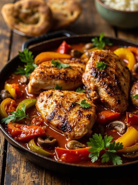 Misky s paradajkovou omáčkou a plnenými paprikami