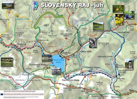 mapa Novej Dedinky s reštauráciami
