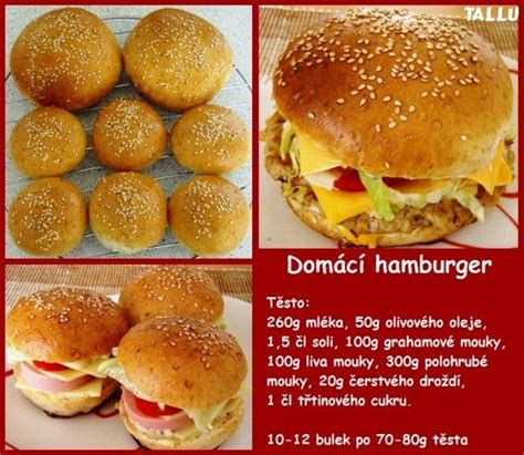Príklady oblohy na hamburger