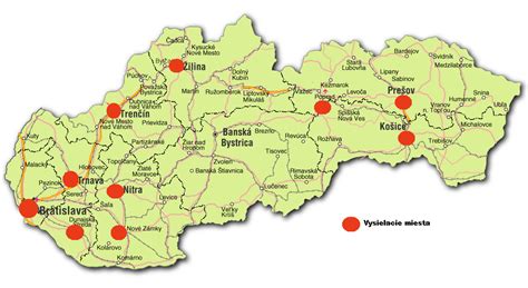 Mapa mesta Sereď s vyznačenými problémovými oblasťami
