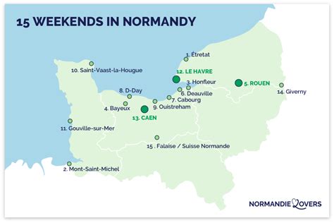 Mapa Normandie s vyznačenou obcou Camembert