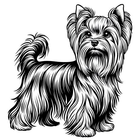 Ilustrácia psa Yorkshire Terrier