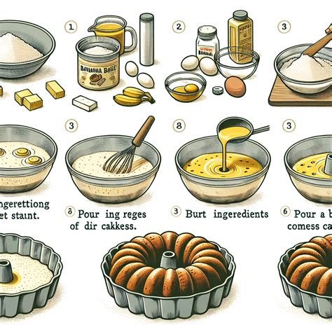 Ilustrácia ingrediencií na banánovú bábovku