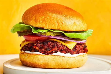 Štýlový vegánsky hamburger