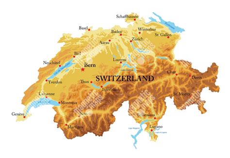 Mapa regiónov Švajčiarska známych výrobou syra