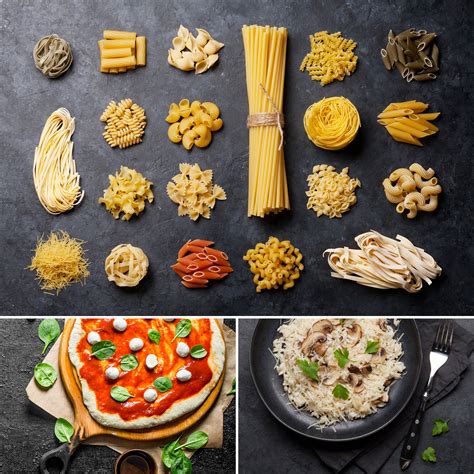 Graf porovnania nutričných hodnôt rôznych druhov cestovín